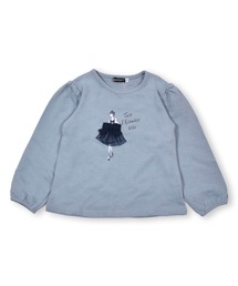 BeBe | BeBe/USAコットン裏毛ヒロインプリントリボントレーナー(80~150cm)(スウェット)