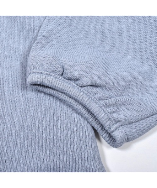 BeBe（ベベ）の「BeBe/USAコットン裏毛ヒロインプリントリボントレーナー(80~150cm)（スウェット・キッズ・ブルー/オフホワイト・100/120/150/90/130/140/80/110）」の14枚目の写真