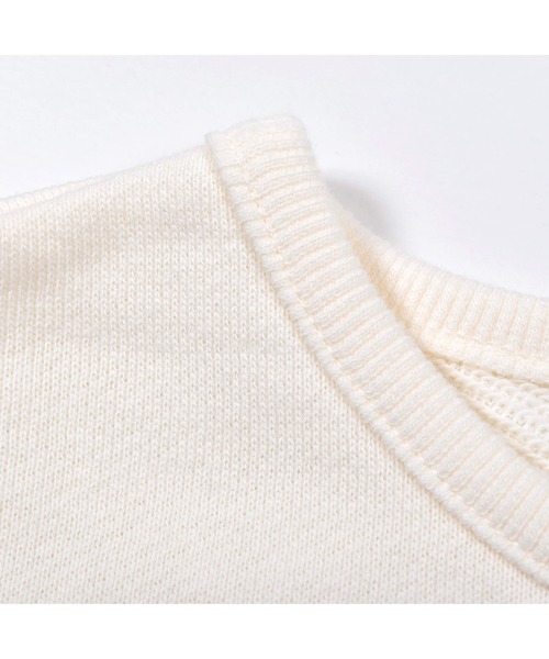 BeBe（ベベ）の「BeBe/USAコットン裏毛ヒロインプリントリボントレーナー(80~150cm)（スウェット・キッズ・ブルー/オフホワイト・100/120/150/90/130/140/80/110）」の18枚目の写真