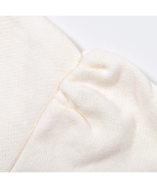 BeBe（ベベ）の「BeBe/USAコットン裏毛ヒロインプリントリボントレーナー(80~150cm)（スウェット・キッズ・ブルー/オフホワイト・100/120/150/90/130/140/80/110）」の22枚目の写真