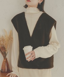 【セットアイテム】ファーベスト&タートルネック/WEB/EC限定商品