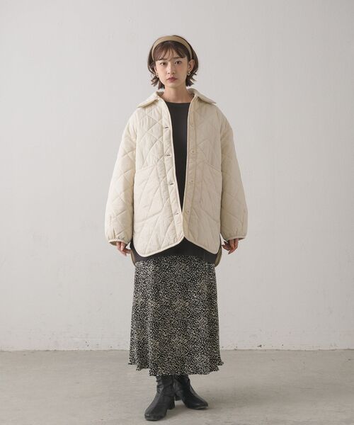 RETRO GIRL(レトロガール)の「2WAYキルティングJK(その他アウター・レディース・ナチュラル/ライトグリーン/ブラック/グリーン・FREE)」の5枚目の写真