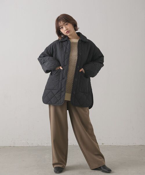 RETRO GIRL(レトロガール)の「2WAYキルティングJK(その他アウター・レディース・ナチュラル/ライトグリーン/ブラック/グリーン・FREE)」の20枚目の写真