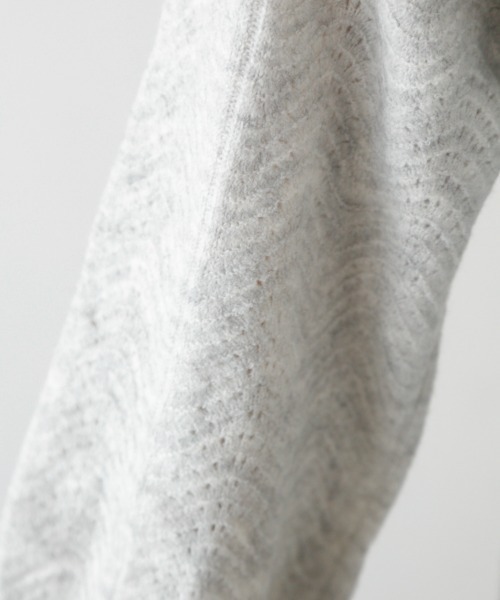 M.deux（エムドゥ）の「パールボタンカーデ（カーディガン/ボレロ・レディース・グレー/ブラック・MEDIUM）」の14枚目の写真