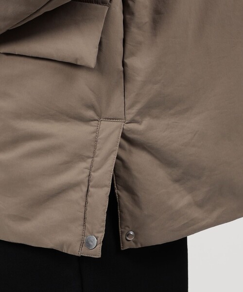 セール】コットンポリエステルタフタ スタンドカラーブルゾン