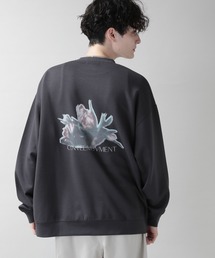 RAGEBLUE（レイジブルー）の「【Ex.Flower/イクスフラワー】コラボフラワープリント/テッククルー（スウェット・メンズ）」
