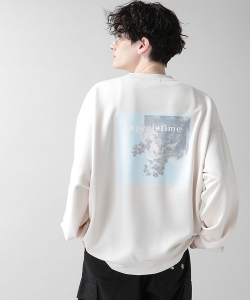 RAGEBLUE（レイジブルー）の「【Ex.Flower/イクスフラワー】コラボフラワープリント/テッククルー（スウェット・メンズ・ブラック/ホワイト/ブラウン/グリーン/レッド・SMALL/MEDIUM/LARGE）」の11枚目の写真