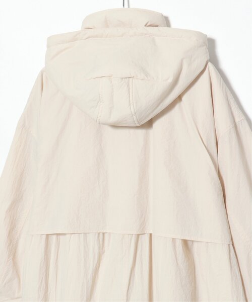 VENCEEXCHANGE（ヴァンスエクスチェンジ）の「中綿ロングコート／モンスターパーカー／ビッグシルエット中綿ロングコート（モッズコート・レディース・ベージュ/ブラック/オフホワイト・FREE）」の14枚目の写真