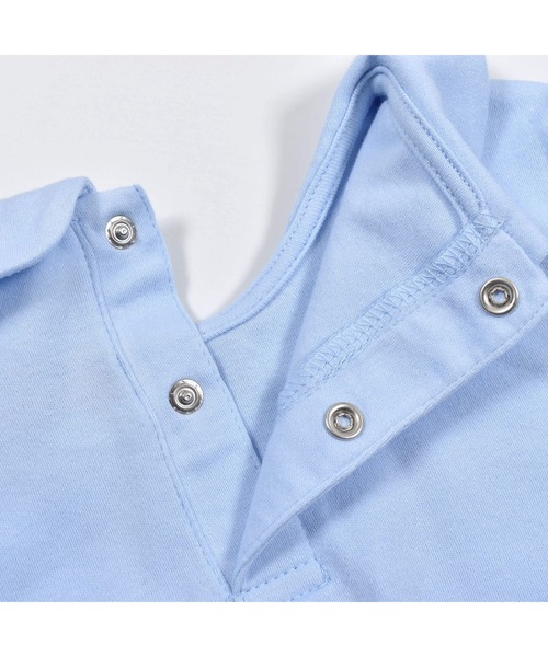 BeBe(ベベ)の「BeBe/GIRL花柄プリントコットンワンピースTシャツ2点セットベビー(80~90cm)(ロンパース・キッズ・ブルー系その他/ピンク系その他・90/80)」の4枚目の写真