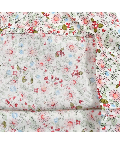 BeBe(ベベ)の「BeBe/GIRL花柄プリントコットンワンピースTシャツ2点セットベビー(80~90cm)(ロンパース・キッズ・ブルー系その他/ピンク系その他・90/80)」の5枚目の写真