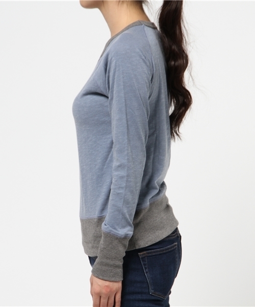 Sheta（シータ）の「Vガゼットカットソー（Tシャツ/カットソー・レディース・カーキ/ブルー・FREE）」の4枚目の写真