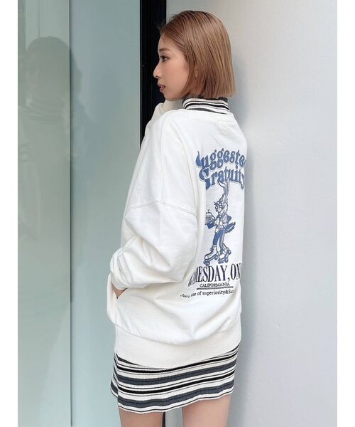 GYDA(ジェイダ)の「GYDIESDAY BUNNY スウェットTOPS(スウェット・レディース・アイボリー/ピンク/チャコールグレー/ライトブルー・FREE)」の16枚目の写真