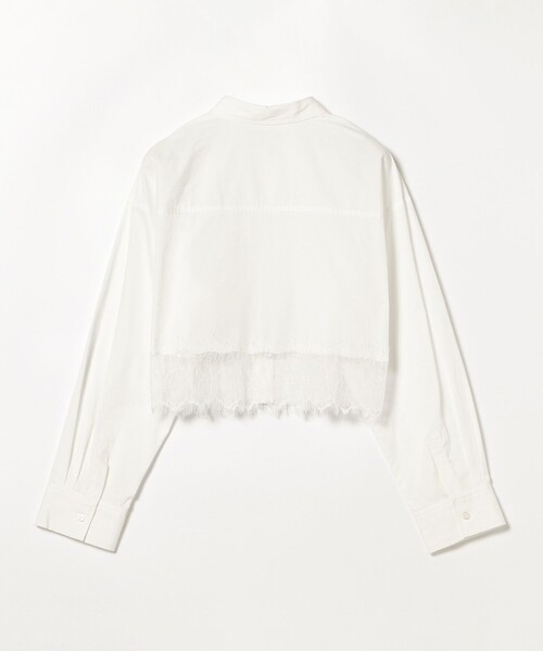 Ray BEAMS（レイビームス）の「Ray BEAMS / レース キリカエ レギュラー カラー シャツ（シャツ/ブラウス・レディース・ホワイト/サックスブルー・ONE SIZE）」の18枚目の写真