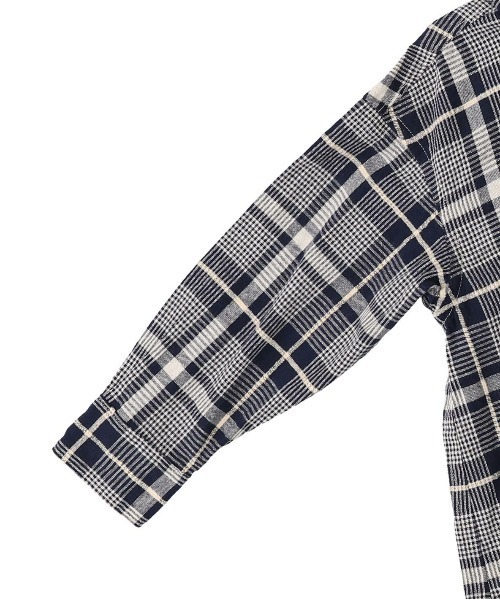 FITH(フィス)の「モールチェック ロング 長袖シャツ(シャツ/ブラウス・キッズ・ホワイト/ネイビー・140/130)」の8枚目の写真