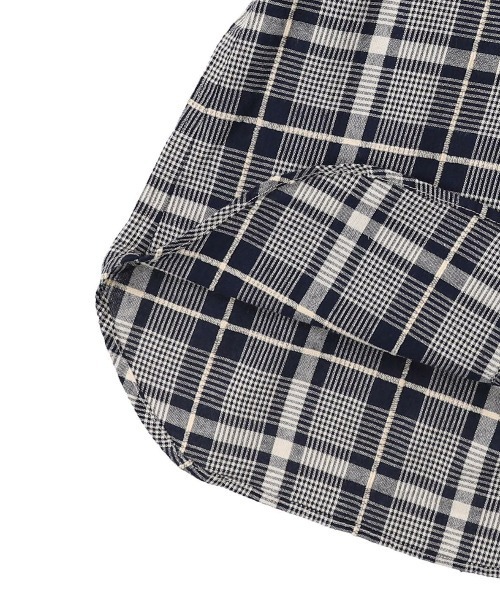 FITH(フィス)の「モールチェック ロング 長袖シャツ(シャツ/ブラウス・キッズ・ホワイト/ネイビー・140/130)」の9枚目の写真