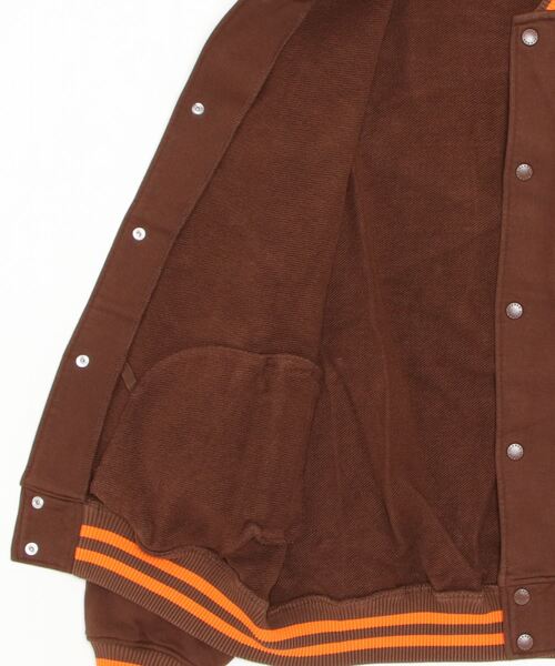 XLARGE(エクストララージ)の「XLARGE / エクストララージ SWEAT VARSITY JACKET スウェット スタジャン(スタジャン・メンズ・ブラック/ブラウン/グリーン・MEDIUM/LARGE/X-LARGE)」の5枚目の写真
