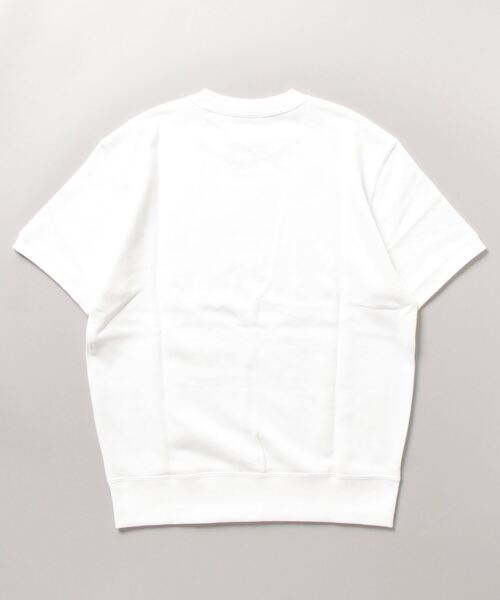 Champion(チャンピオン)の「【Champion/チャンピオン】ルーズシルエット ブランドロゴ ワンポイント刺繍 半袖スウェット/半袖カットソー(スウェット・レディース・オートミール/ホワイト/ネイビー/グレー/ブラック・M/L/XL)」の14枚目の写真