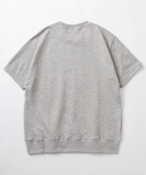 Champion(チャンピオン)の「【Champion/チャンピオン】ルーズシルエット ブランドロゴ ワンポイント刺繍 半袖スウェット/半袖カットソー(スウェット・レディース・オートミール/ホワイト/ネイビー/グレー/ブラック・M/L/XL)」の7枚目の写真