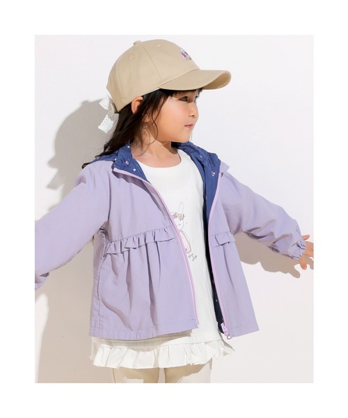 セール】SLAPSLIP/無地チェリー柄フード付リバーシブルタフタ