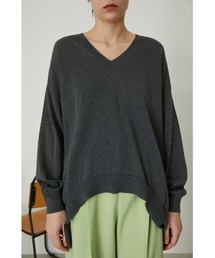 RIM.ARK | V-neck wide knit PO(ニット/セーター)