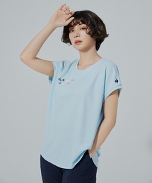 接触涼感フレンチスリーブTシャツ