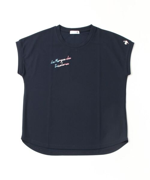 le coq sportif(ルコックスポルティフ)の「接触涼感フレンチスリーブTシャツ(Tシャツ/カットソー・レディース・ホワイト/サックスブルー/ネイビー・M/L/XL/S)」の22枚目の写真