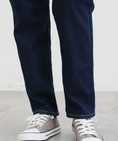 Honeys（ハニーズ）の「デニムテーパード（股下７０ｃｍ）（デニムパンツ・レディース・ワンウォッシュ/ライトインディゴブルー・S/M/L/LL）」の17枚目の写真