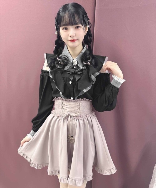 ROJITA（ロジータ）の「肩開きVラッフル切替ブラウス（シャツ/ブラウス