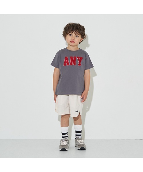 b・ROOM(ビールーム)の「【型崩れしないやわらかコットン】サガラワッペン半袖Tシャツ(Tシャツ/カットソー・キッズ・グレイッシュベージュ/イエロー/ネイビー/チャコール/グリーン・100cm/110cm/120cm/130cm/140cm/150cm)」の12枚目の写真