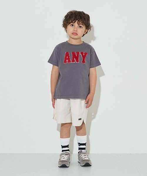 b・ROOM(ビールーム)の「【型崩れしないやわらかコットン】サガラワッペン半袖Tシャツ(Tシャツ/カットソー・キッズ・グレイッシュベージュ/イエロー/ネイビー/チャコール/グリーン・100cm/110cm/120cm/130cm/140cm/150cm)」の14枚目の写真