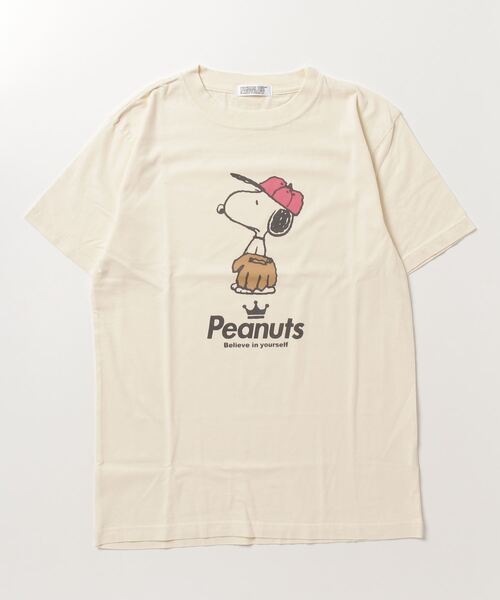 PEANUTS（ピーナッツ）の「PEANUTS スヌーピー スポーツイラスト　ピグメント加工 半袖Tシャツ（Tシャツ/カットソー・レディース・カーキ系3/カーキ系5/ネイビー系1/ネイビー/カーキ系/カーキ系1/カーキ系2/カーキ系4/ネイビー系/ネイビー系2/カーキ系6/ネイビー系3/ネイビー系4/ネイビー系5/ネイビー系6/カーキ/ホワイト系/ホワイト系2/ホワイト系1/ホワイト系6/ホワイト系5/ホワイト系3/ホワイト系4/ホワイト/オレンジ系3/オレンジ系/サックスブルー系/オレンジ/オレンジ系1/サックスブルー系1/オレンジ系2/サックスブルー系2/サックスブルー/サックスブルー系3/オレンジ系4/サックスブルー系4/オレンジ系5/オレンジ系6/サックスブルー系6/サックスブルー系5/アイボリー系3/アイボリー系6/アイボリー系4/アイボリー系2/アイボリー系1/アイボリー系/アイボリー系5/アイボリー・M/3L/LL/4L/S/L）」の17枚目の写真