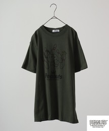 PEANUTS スヌーピー スポーツイラスト ピグメント加工 半袖Tシャツ
