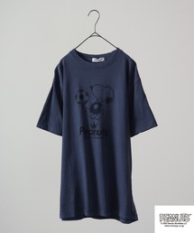 PEANUTS スヌーピー スポーツイラスト ピグメント加工 半袖Tシャツ