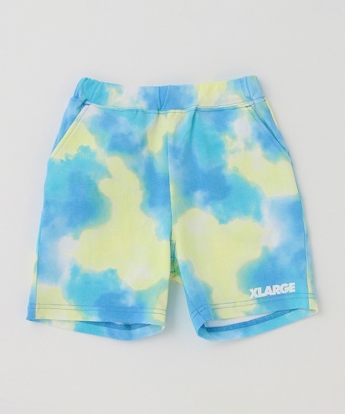 XLARGE KIDS(エクストララージキッズ)の「タイダイショーツ(その他パンツ・キッズ・ブルー/イエロー/パープル・130cm/100cm/90cm/140cm/120cm/110cm/80cm)」の1枚目の写真
