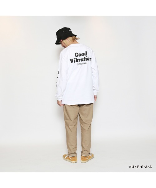 RUDIE'S(ルーディーズ)の「RUDIE'SxCRAYON SHINCHAN GOOD MUSIC LS TEE /ルーディーズ クレヨンしんちゃん グッド ミュージック ロングスリーブ Tシャツ(Tシャツ/カットソー・メンズ・ブラック/ホワイト・M/XL/S/L/XXL)」の4枚目の写真