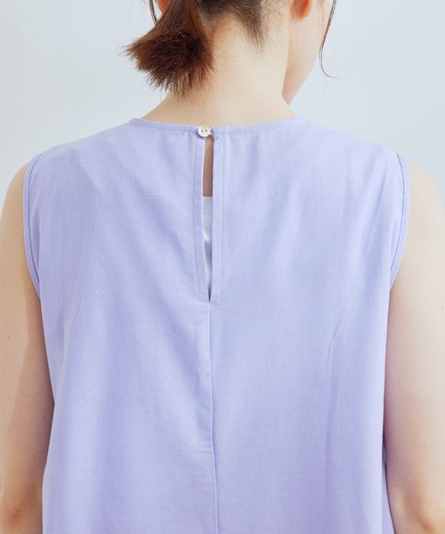 Jayro(ジャイロ)の「綿麻サイドオープンノースリブワンピース(ワンピース・レディース・ブラウン系その他2/ラベンダー/グレー系その他・M)」の13枚目の写真