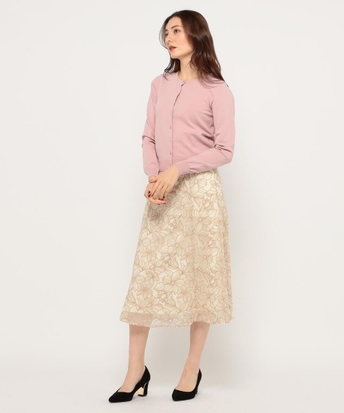 MISCH MASCH(ミッシュマッシュ)の「モノカラーシシュウスカート(スカート・レディース・ベージュ/グリーン系その他・SMALL/MEDIUM)」の3枚目の写真