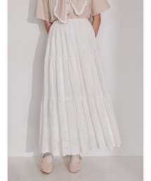 merry jenny | クロシェレースティアードスカート(スカート)
