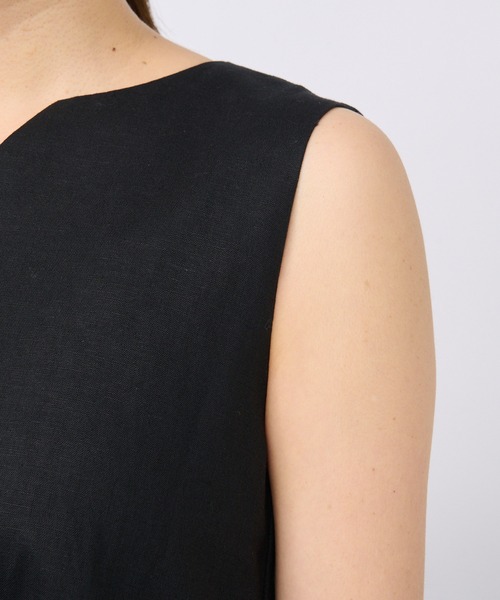 RIVE DROITE(リヴドロワ)の「1枚で着映えする/リネンコットンノースリワンピース(ワンピース・レディース・ブラック/ブラウン/レッド・FREE)」の20枚目の写真