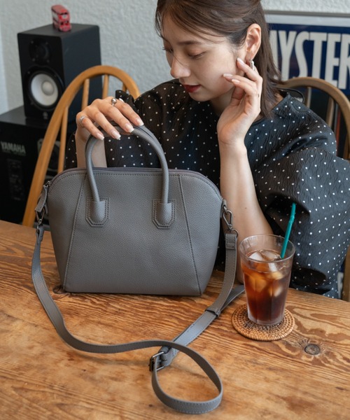 Rename（リネーム）の「【オケージョン/セレモニー】Rename 2way ハンド トート ショルダーバッグ トートバッグ（トートバッグ・レディース・ベージュ/ダークグレー/ブラック/アイボリー/チョコ・FREE）」の3枚目の写真