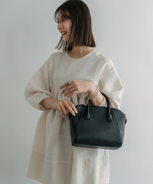 Rename（リネーム）の「【オケージョン/セレモニー】Rename 2way ハンド トート ショルダーバッグ トートバッグ（トートバッグ・レディース・ベージュ/ダークグレー/ブラック/アイボリー/チョコ・FREE）」の6枚目の写真