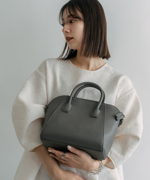 Rename（リネーム）の「【オケージョン/セレモニー】Rename 2way ハンド トート ショルダーバッグ トートバッグ（トートバッグ・レディース・ベージュ/ダークグレー/ブラック/アイボリー/チョコ・FREE）」の7枚目の写真