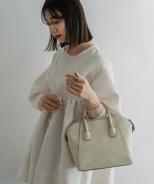 Rename（リネーム）の「【オケージョン/セレモニー】Rename 2way ハンド トート ショルダーバッグ トートバッグ（トートバッグ・レディース・ベージュ/ダークグレー/ブラック/アイボリー/チョコ・FREE）」の10枚目の写真