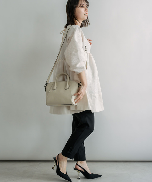 Rename（リネーム）の「【オケージョン/セレモニー】Rename 2way ハンド トート ショルダーバッグ トートバッグ（トートバッグ・レディース・ベージュ/ダークグレー/ブラック/アイボリー/チョコ・FREE）」の11枚目の写真