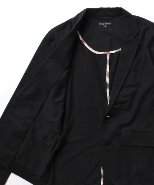 BAYBLO（ベイブロ）の「(GW)COOLMAX(R) 鹿の子 テーラードジャケット イージーケア（テーラードジャケット・メンズ・杢グレー/ブラック/オフホワイト/ネイビー・LARGE/X-LARGE/XX-LARGE/MEDIUM）」の6枚目の写真