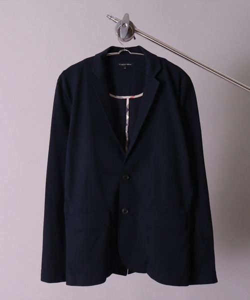 BAYBLO（ベイブロ）の「(GW)COOLMAX(R) 鹿の子 テーラードジャケット イージーケア（テーラードジャケット・メンズ・杢グレー/ブラック/オフホワイト/ネイビー・LARGE/X-LARGE/XX-LARGE/MEDIUM）」の4枚目の写真