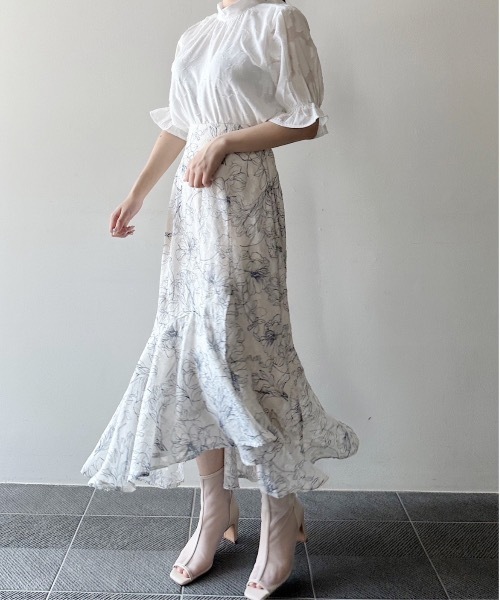 NOMAE（ノーマエ）の「オパールBACKリボンブラウス（シャツ/ブラウス・レディース・ブラック系その他/ホワイト/グリーン系その他/アイボリー・FREE）」の18枚目の写真