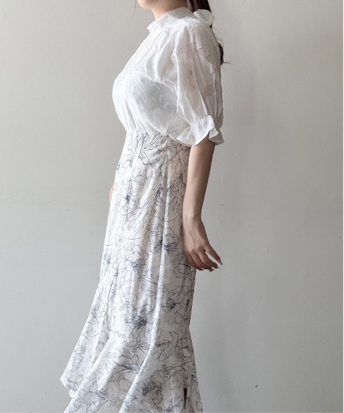 NOMAE（ノーマエ）の「オパールBACKリボンブラウス（シャツ/ブラウス・レディース・ブラック系その他/ホワイト/グリーン系その他/アイボリー・FREE）」の8枚目の写真