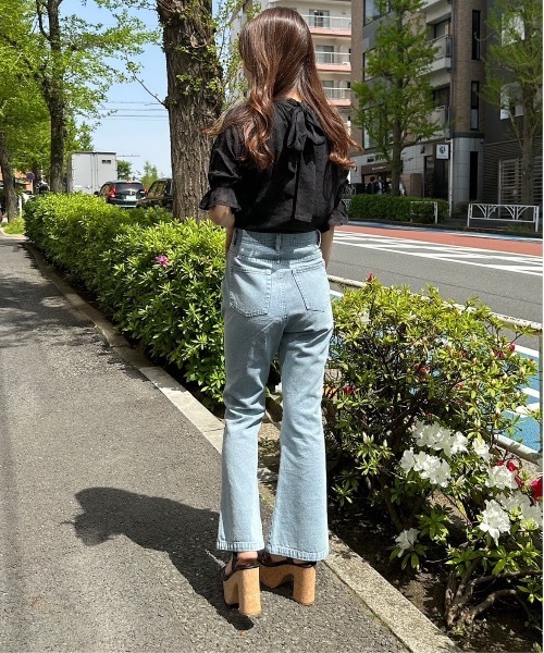 NOMAE（ノーマエ）の「オパールBACKリボンブラウス（シャツ/ブラウス・レディース・ブラック系その他/ホワイト/グリーン系その他/アイボリー・FREE）」の16枚目の写真