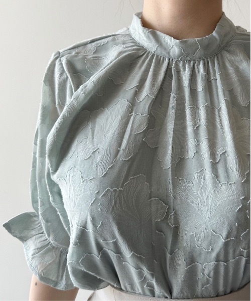 NOMAE（ノーマエ）の「オパールBACKリボンブラウス（シャツ/ブラウス・レディース・ブラック系その他/ホワイト/グリーン系その他/アイボリー・FREE）」の17枚目の写真